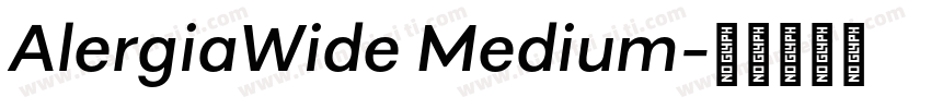 AlergiaWide Medium字体转换